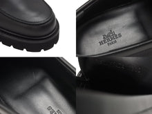 Load image into Gallery viewer, 新品同様 HERMES エルメス モカシン イコン ケリー金具 シューズ ローファー WS241934ZA 2310 ヴォーグラッセ ブラック 中古 4b006290