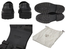 Load image into Gallery viewer, 新品同様 HERMES エルメス モカシン イコン ケリー金具 シューズ ローファー WS241934ZA 2310 ヴォーグラッセ ブラック 中古 4b006290