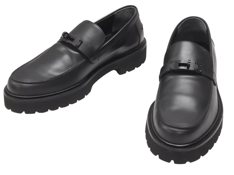 エルメス モカシン 34サイズ 黒 ベロア 新品未使用 中古・古着通販】HERMES (エルメス) モカシンパリローファー