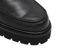 Load image into Gallery viewer, 新品同様 HERMES エルメス モカシン イコン ケリー金具 シューズ ローファー WS241934ZA 2310 ヴォーグラッセ ブラック 中古 4b006290