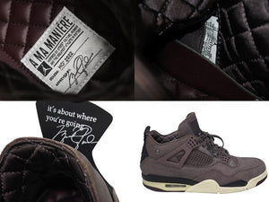 NIKE ナイキ アママニエール AJ4 Violet Ore スニーカー DV6773220 レザー ラバー バーガンディ サイズ30cm 美品 中古 4b006292