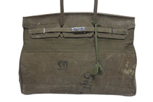 画像をギャラリービューアに読み込む, READYMADE レディメイド TRAVEL BAG LARGE トラベルバッグ ラージ ハンドバッグ サイズL バーキン50型 再構築 オリーブ 美品 中古 4b006294 