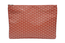 画像をギャラリービューアに読み込む, 極美品 GOYARD ゴヤール セナGM クラッチバッグ レッド ゴヤール ディンキャンバス シルバー金具 SENAT2GMLTY07CL07P 中古 4b006296 