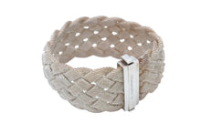 Load image into Gallery viewer, TIFFANY&amp;Co. ティファニー ブレスレット サマセット メッシュ シルバー925 重量約46.1g シルバー 美品 中古 4b006299