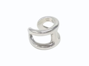HERMES エルメス リング 指輪 オスモズGM Osmose 22年制 H102536B 00 シルバー925 重量約13.8g シルバー 9号 美品 中古 4b006301