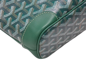 新品未使用 GOYARD ゴヤール SAC BELUGA MINI ベルーガミニ 2WAY ハンドバッグ ショルダーバッグ ゴヤールディンキャンバス グリーン 中古 4b006307