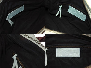 BALENCIAGA バレンシアガ ザ・ファースト 2WAYハンドバッグ 103208 ボルドー ライトブルー ブルー 美品 中古 4b006309