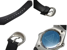 画像をギャラリービューアに読み込む, 極美品 OAKLEY オークリー 腕時計 クラッシュ 2.5 クラッシュクォーツ 希少 ステンレススチール シルバー ブルー 中古 4b006319 