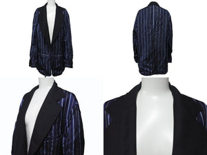 極美品 Maison Margiela メゾンマルジェラ リバーシブルジャケット 21S S50BN0471 ポリエステル 毛 ブラック サイズ48 中古 4b006320