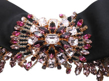 Load image into Gallery viewer, DOLCE&amp;GABBANA ドルチェアンドガッバーナ クリスタル メッキ ベルト ゴールド パープル ピンク 美品 中古 4b006326