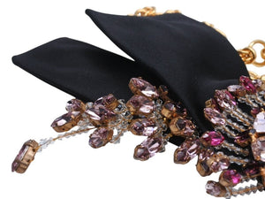 DOLCE&GABBANA ドルチェアンドガッバーナ クリスタル メッキ ベルト ゴールド パープル ピンク 美品 中古 4b006326