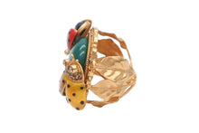 Load image into Gallery viewer, DOLCE&amp;GABBANA ドルチェアンドガッバーナ ブラスリング 指輪 WRI6C1W0001 重量約32.4g 13.5号 てんとう虫 美品 中古 4b006327