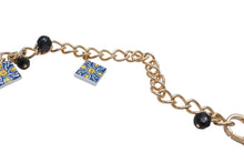 Load image into Gallery viewer, DOLCE&amp;GABBANA ドルチェアンドガッバーナ ネックレス 重量約177.9g メキシカンタイル調 ブラス テラコッタ 美品 中古 4b006329