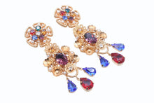 Load image into Gallery viewer, DOLCE&amp;GABBANA ドルチェアンドガッバーナ イヤリング 重量約41.3g ブラス フェイクパール ラインストーン 美品 中古 4b006331
