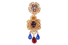 Load image into Gallery viewer, DOLCE&amp;GABBANA ドルチェアンドガッバーナ イヤリング 重量約41.3g ブラス フェイクパール ラインストーン 美品 中古 4b006331