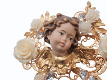 Load image into Gallery viewer, DOLCE&amp;GABBANA ドルチェアンドガッバーナ ヘアクリップ ダッカール 重量約67.1g ブラス ラインストーン エンジェル 薔薇 美品 中古 4b006335