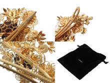 Load image into Gallery viewer, DOLCE&amp;GABBANA ドルチェアンドガッバーナ ヘアクリップ ダッカール 重量約67.1g ブラス ラインストーン エンジェル 薔薇 美品 中古 4b006335