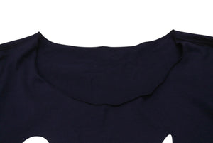 極美品 lucien pellat finet ルシアンペラフィネ 長袖Tシャツ ロングスリーブ コットン ネイビー マルチカラー サイズXXL 中古 4b006350