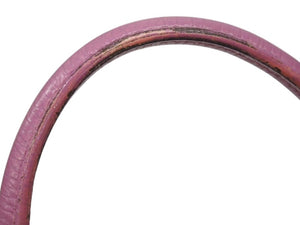 Lucien Pellat-Finet ルシアンペラフィネ ハンドバッグ ミニボストンバッグ スカル ピンク レザー 美品 中古 4b006351