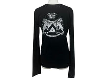 Load image into Gallery viewer, lucien pellat finet ルシアンペラフィネ 長袖Tシャツ ロングスリーブTシャツ ブラック ホワイト サイズS 美品 中古 4b006354