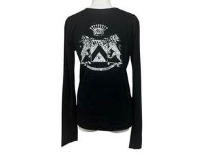lucien pellat finet ルシアンペラフィネ 長袖Tシャツ ロングスリーブTシャツ ブラック ホワイト サイズS 美品 中古 4b006354