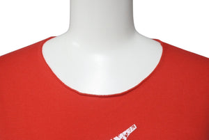 極美品 lucien pellat finet ルシアンペラフィネ 長袖Tシャツ ロングスリーブTシャツ レッド ホワイト サイズM 中古 4b006355