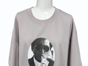 新品未使用 Victoria HongKong ヴィクトリアホンコン 半袖Ｔシャツ グレー プリント サイズL TPVICTORIAT2 中古 4b006362