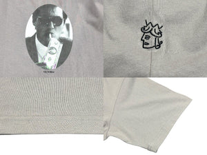 新品未使用 Victoria HongKong ヴィクトリアホンコン 半袖Ｔシャツ グレー プリント サイズL TPVICTORIAT2 中古 4b006362