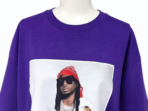 新品未使用 Supreme シュプリーム Playboi Carti プレイボイ カルティ PHOTO TEE 半袖Ｔシャツ パープル サイズXL FW25T50 中古 4b006366