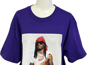 新品未使用 Supreme シュプリーム Playboi Carti プレイボイ カルティ PHOTO TEE 半袖Ｔシャツ パープル サイズM FW25T50 中古 4b006368