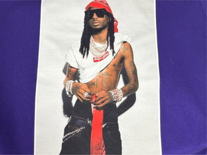 新品未使用 Supreme シュプリーム Playboi Carti プレイボイ カルティ PHOTO TEE 半袖Ｔシャツ パープル サイズM FW25T50 中古 4b006368