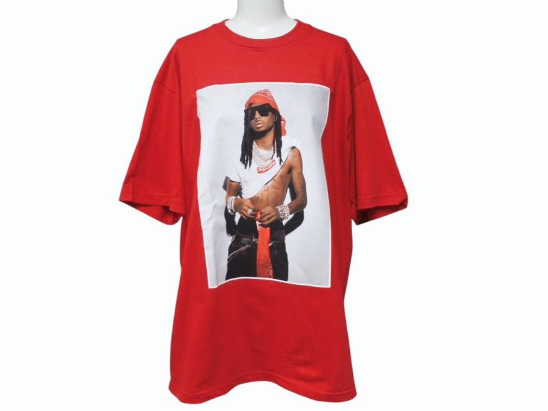 新品未使用 Supreme シュプリーム Playboi Carti プレイボイ カルティ PHOTO TEE 半袖Ｔシャツ レッド サイズM FW25T50 中古 4b006371