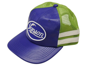 未使用 Supreme シュプリーム × Vanson ヴァンソン レザーキャップ ブルーグリーン ONE SIZE 58cm H79FW25 中古 4b006372 