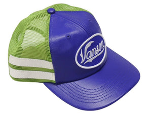 未使用 Supreme シュプリーム × Vanson ヴァンソン レザーキャップ ブルーグリーン ONE SIZE 58cm H79FW25 中古 4b006372 