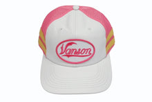 Load image into Gallery viewer, 新品未使用 Supreme シュプリーム × Vanson ヴァンソン レザーキャップ ピンク ホワイト ONE SIZE 58cm H79FW25 中古 4b006374