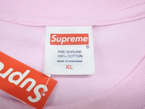 未使用 Supreme シュプリーム STICK TEE 半袖Ｔシャツ スティックマンボックス プリント カラーピンク サイズXL FW25T35 中古 4b006376 