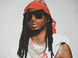 新品未使用 Supreme シュプリーム Playboi Carti プレイボイ カルティ PHOTO TEE 半袖Ｔシャツ カモフラ柄 サイズM FW25T50 中古 4b006377