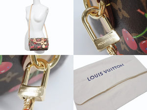 新品未使用 LOUIS VUITTON ルイヴィトン LV TM スピーディー バンドリエール20 チェリーブロッサム ハンドバッグ M13094 中古 4b006388