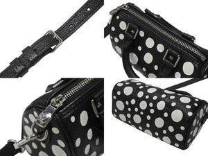 新品同様 LOUIS VUITTON ルイヴィトン ナノ スピーディ 草間彌生 2WAYハンドバッグ M81910 モノグラムアンプラントレザー 中古 4b006394
