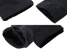 Load image into Gallery viewer, 極美品 CHROME HEARTS クロムハーツ クロスボールボタン ヘリンボーン Pコート コットン ネイビー サイズXXL 中古 4b006399
