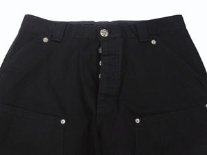 新品未使用 CHROME HEARTS クロムハーツ CARPENTER DOUBLE KNEE カーペンター ダブルニーパンツ サイズ36 クロスボール シルバー925 中古 4b006402
