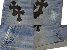 画像をギャラリービューアに読み込む, 未使用 CHROME HEARTS クロムハーツ × Levi&#39;s リーバイス セメタリークロスパッチ デニムミニスカート サイズ26 10パッチ 中古 4b006403 