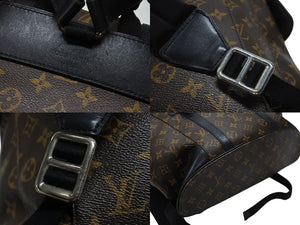 ルイヴィトン ルイヴィトン クリストファーMM リュック バックパック M43735 モノグラムマカサー ブラウン ブラック 美品 中古 4b006405 