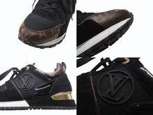 Load image into Gallery viewer, LOUIS VUITTON ルイヴィトン 1A3CVW ランアウェイ・ライン スニーカー モノグラム ブラック ブラウン サイズ35 美品 中古 4b006413