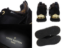 Load image into Gallery viewer, LOUIS VUITTON ルイヴィトン 1A3CVW ランアウェイ・ライン スニーカー モノグラム ブラック ブラウン サイズ35 美品 中古 4b006413
