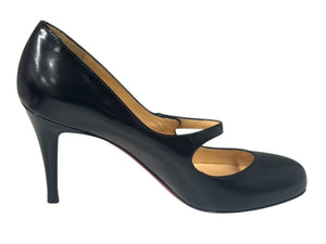 Christian Louboutin クリスチャンルブタン パンプス Top Street Patent 85 ブラック レザー 36 美品 中古 4b006416