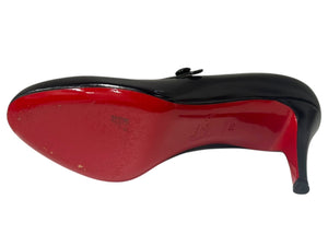 Christian Louboutin クリスチャンルブタン パンプス Top Street Patent 85 ブラック レザー 36 美品 中古 4b006416
