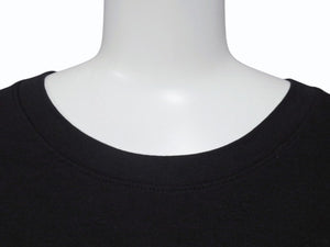 極美品 CHROME HEARTS クロムハーツ ラスベガス限定 ロゴプリント半袖Ｔシャツ スクロールラベル ブラック コットン サイズXXL 中古 4b006419