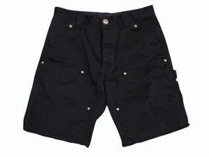 CHROME HEARTS クロムハーツ CARPENTER DOUBLE KNEE カーペンター ダブルニーショーツ クロスボール ブラック サイズ33 美品 中古 4b006420 