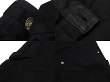 画像をギャラリービューアに読み込む, CHROME HEARTS クロムハーツ CARPENTER DOUBLE KNEE カーペンター ダブルニーショーツ クロスボール ブラック サイズ33 美品 中古 4b006420 